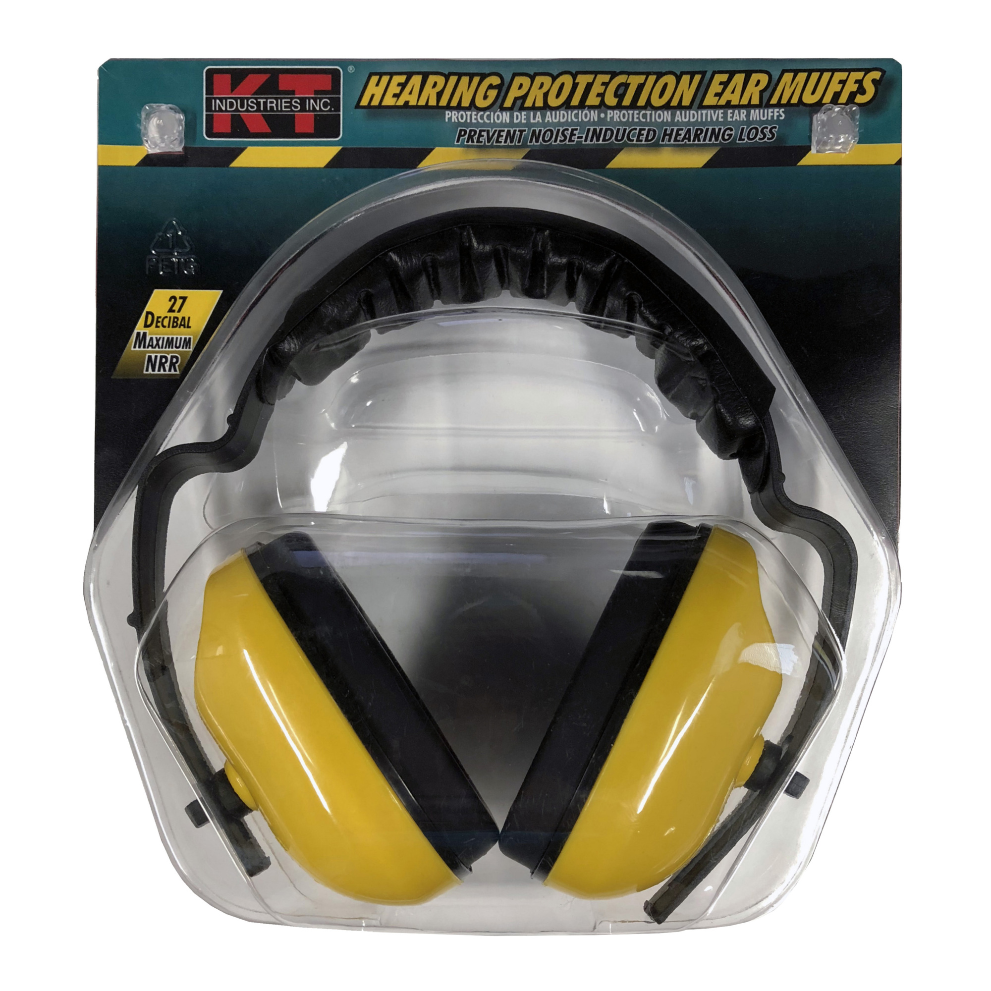 K-T Industries Ear Muffs — Dielectric, Adjustable Fit, 22dB NRR, Model# 4-6150